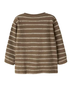 NMMOBY LS LOOSE TOP LIL meisjes korte broek bruin