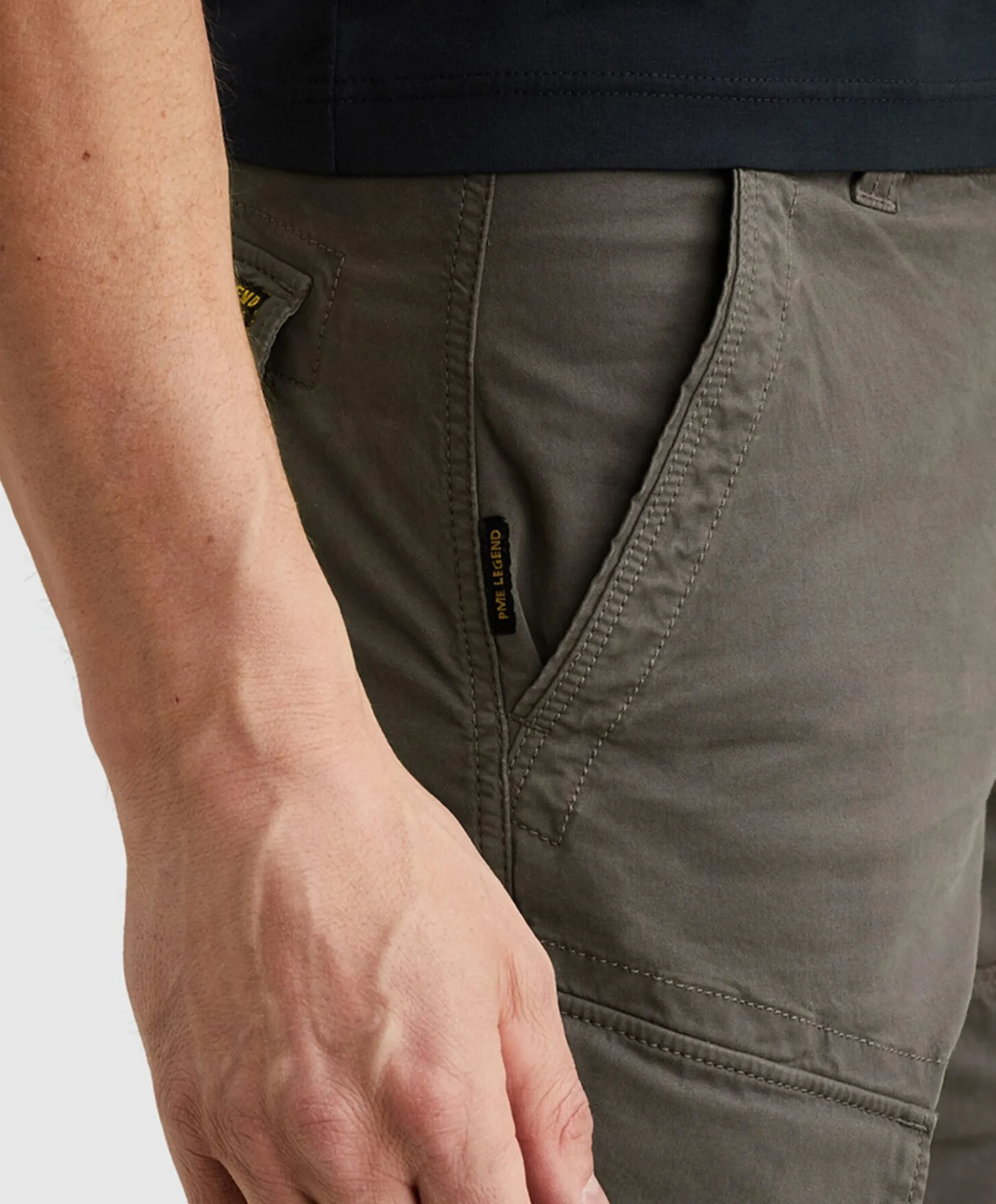 NORDROP CARGO SHORTS STRETCH TWILL heren korte broek grijs