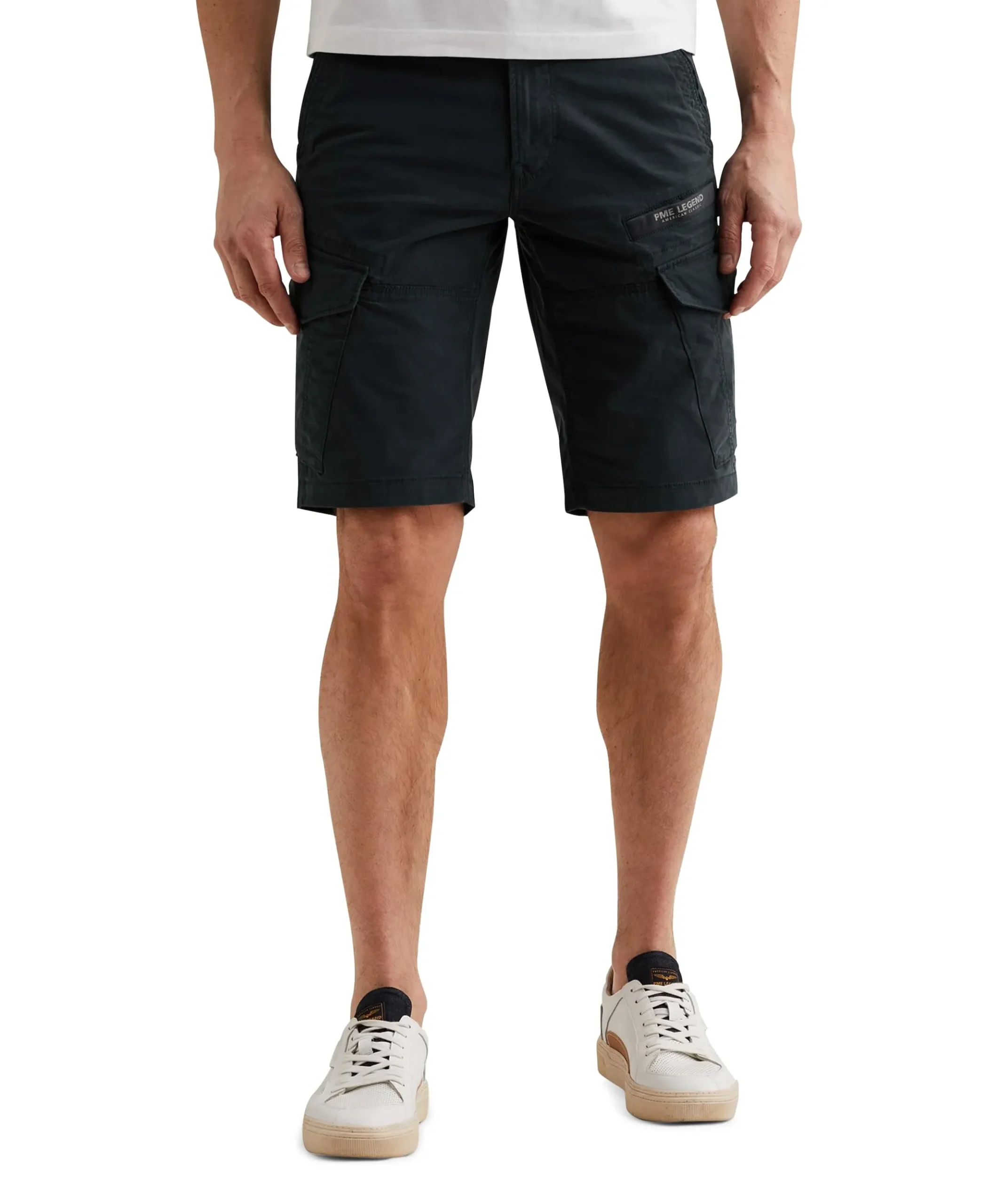 NORDROP CARGO SHORTS STRETCH TWILL heren korte broek blauw