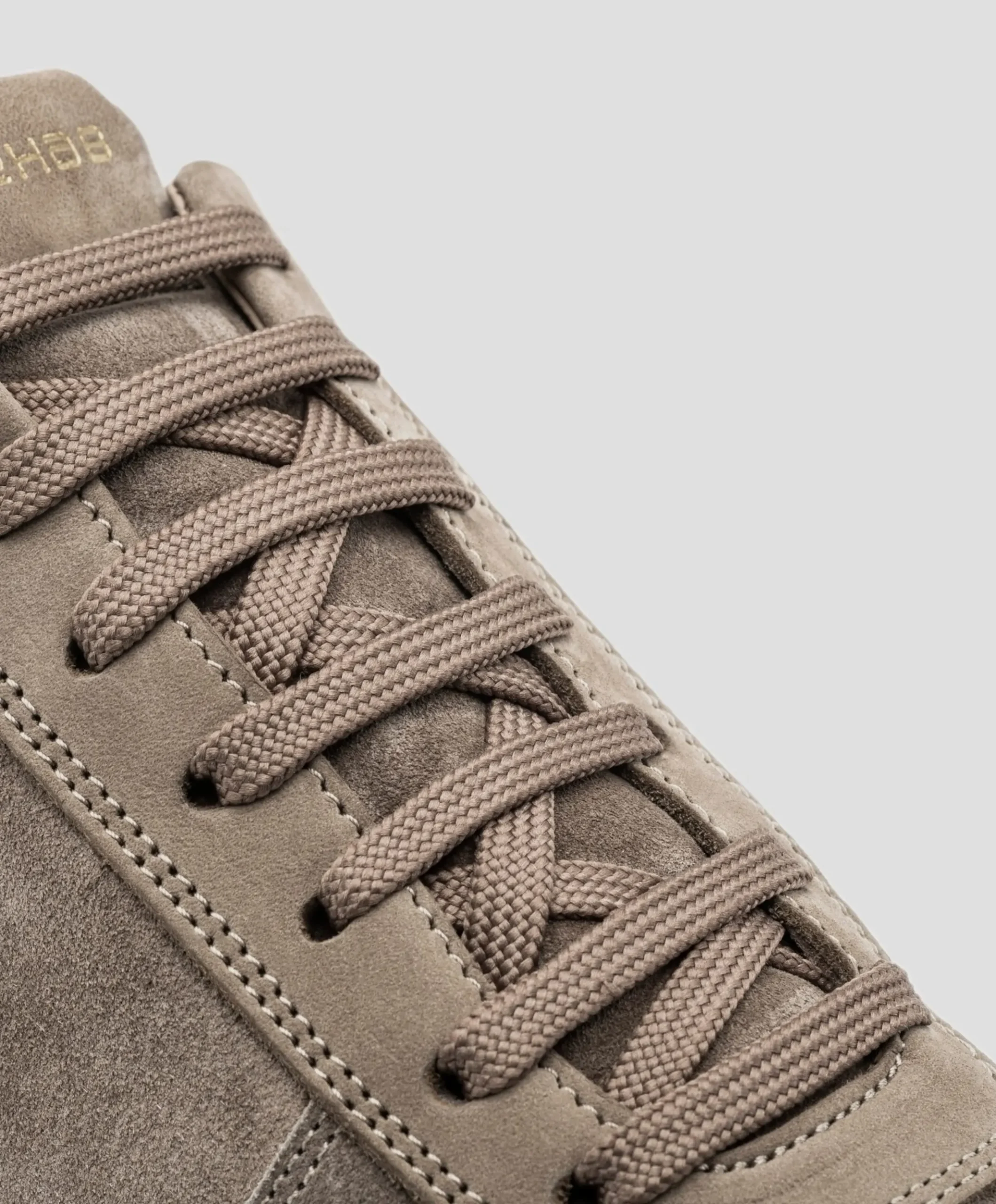 OLIVER MID SUE NUB heren sneakers beige