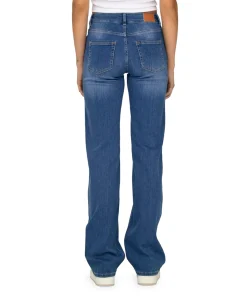 ONLBLUSH MID STRAIGHT DNM REA12187 dames jeans blauw