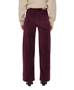 ONLHOPE GLOBAL EX HW WIDE CORD dames broek bordeaux