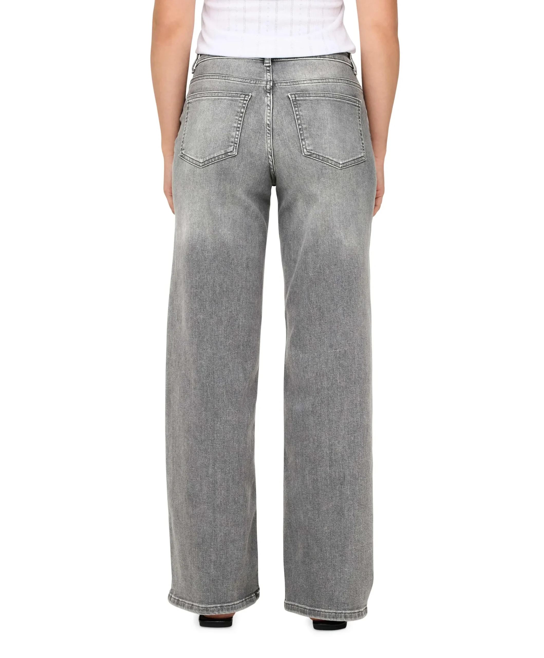 ONLMADISON BLUSH HW WID DNM REA0938 grijs