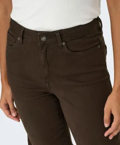 ONLMADISON BLUSH HW WIDE COLOR dames jeans bruin