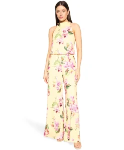 Overall Lang ohne Arm dames jumpsuit geel