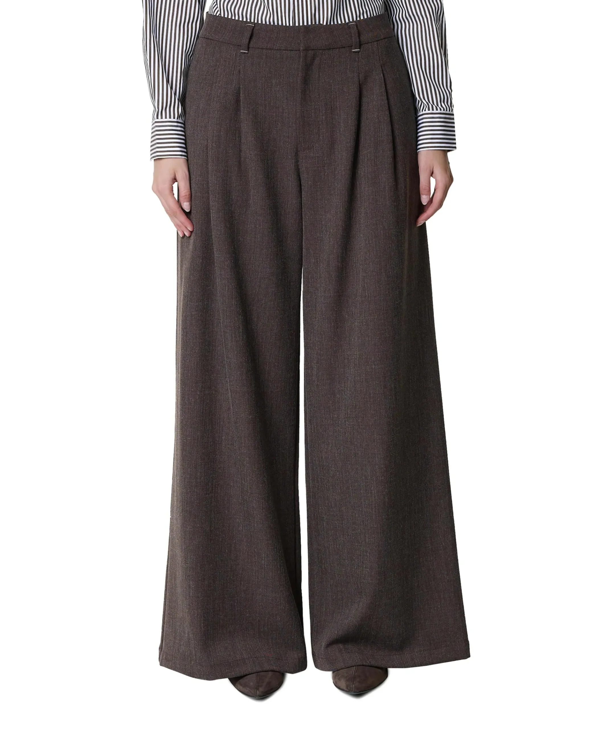 Pantalone dames pantalon bruin