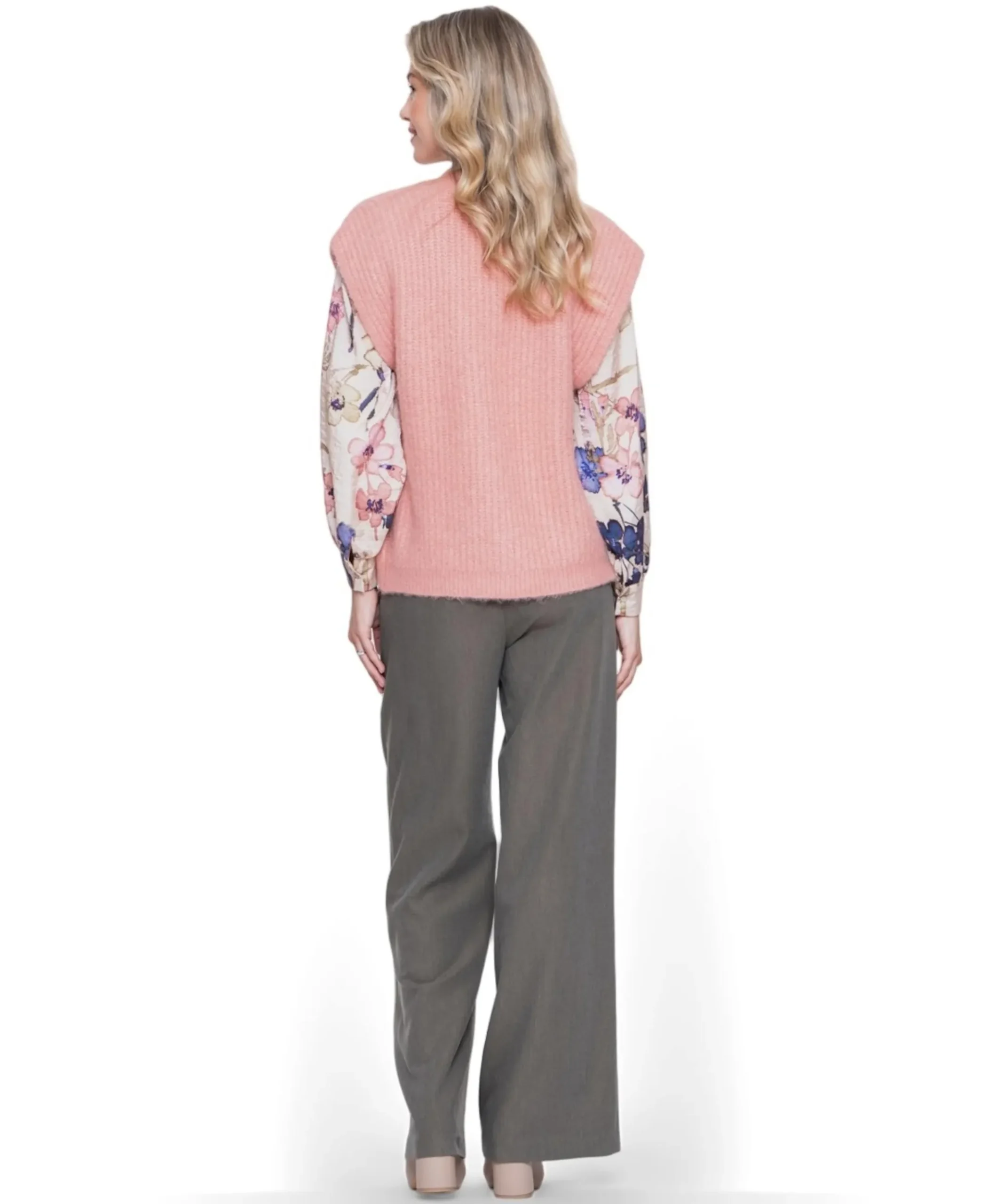 Pants fancy waistband dames broek groen
