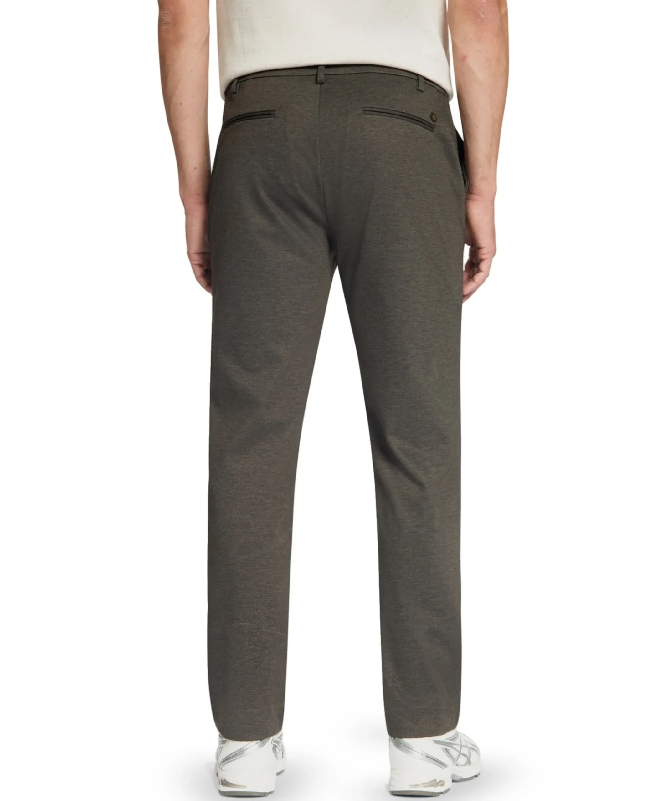 Pants Jersey Melange Regular Fit heren broek bruin