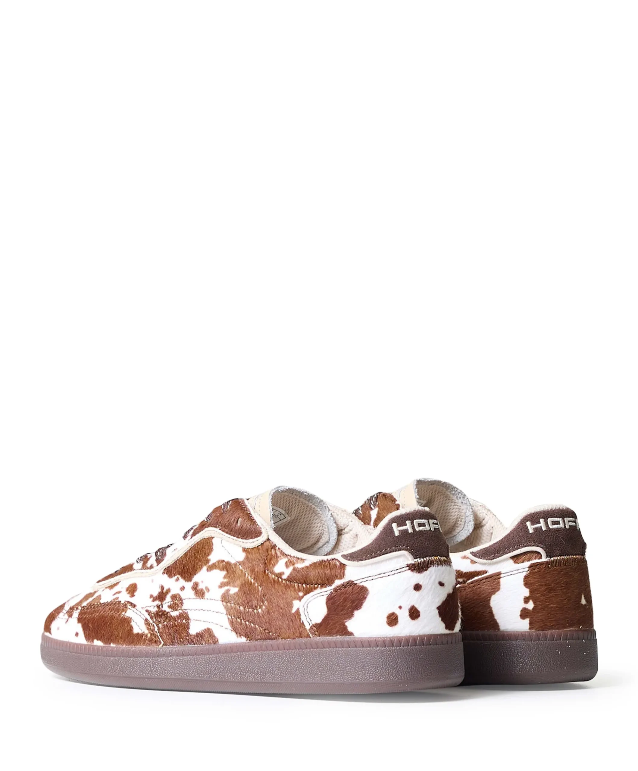PARK PRINT dames sneakers bruin