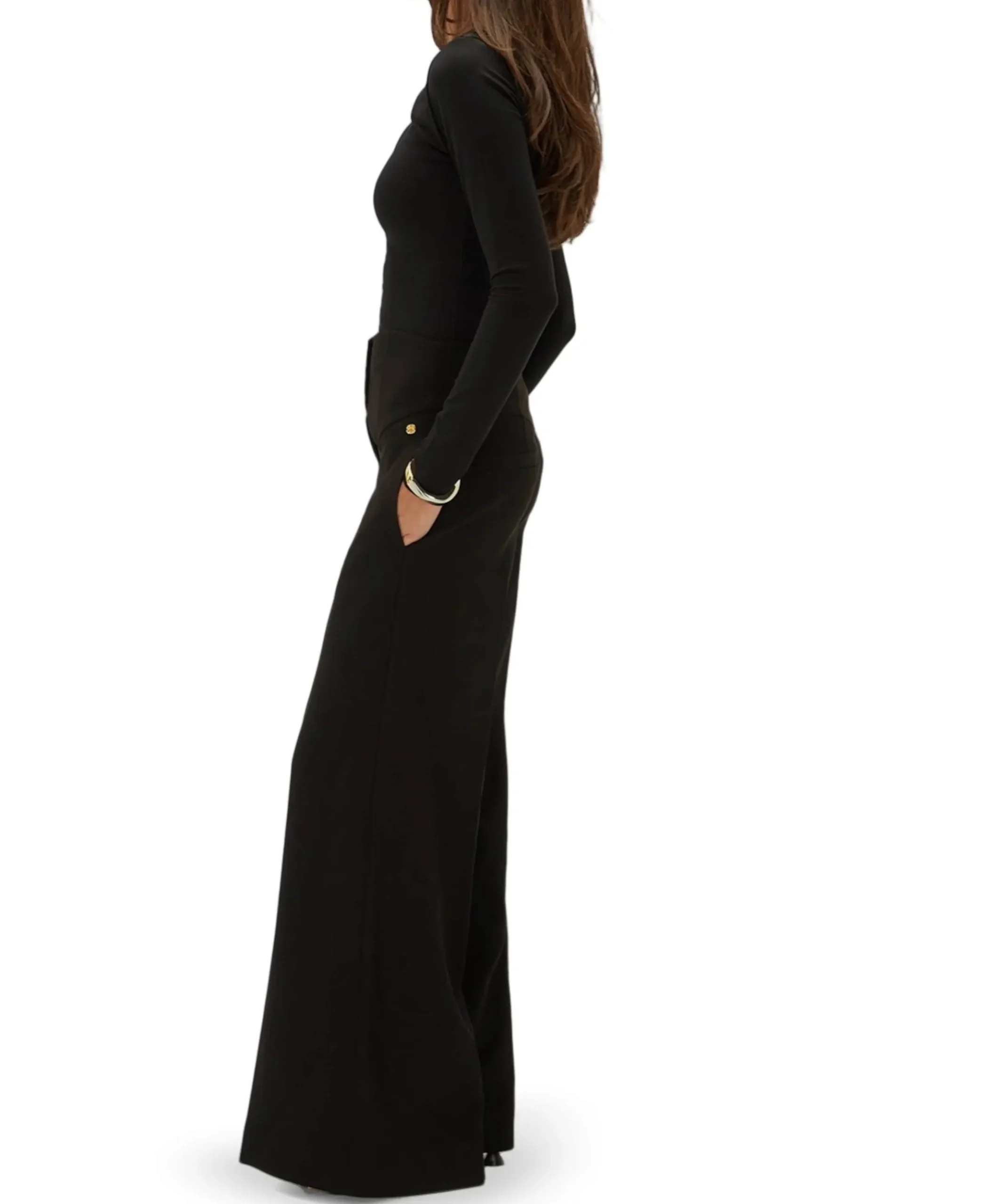 PETRA dames broek zwart