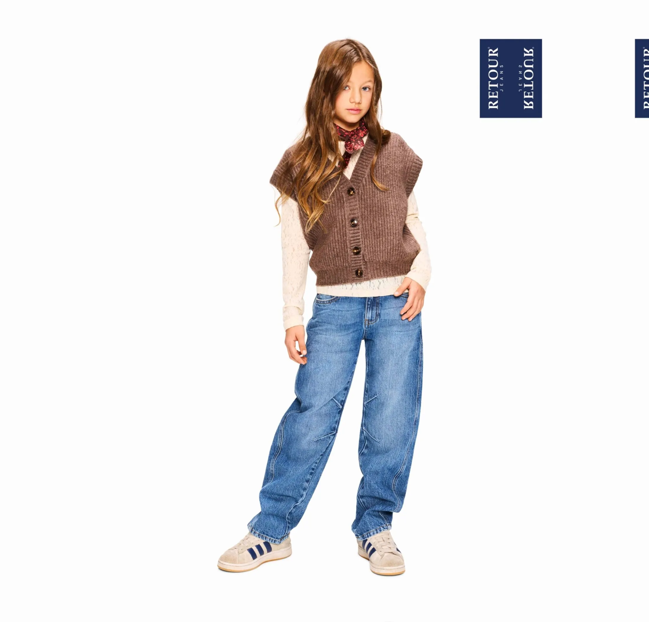 Pippa meisjes jeans blauw