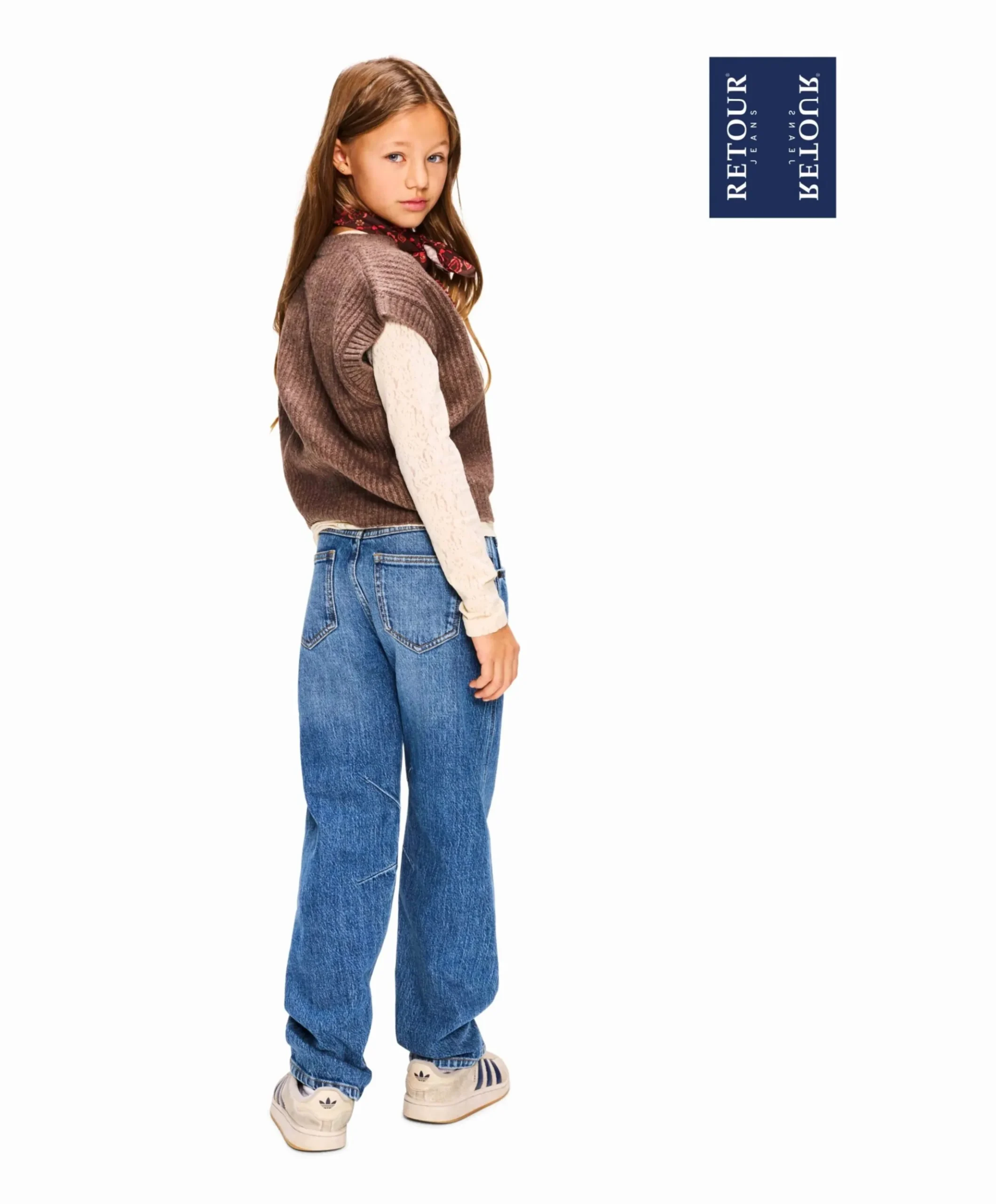 Pippa meisjes jeans blauw