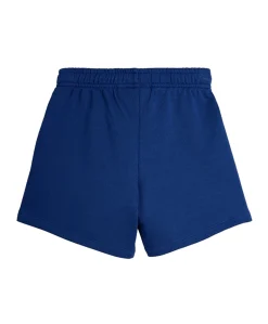 Plain piping sweatshorts jongens korte broek blauw