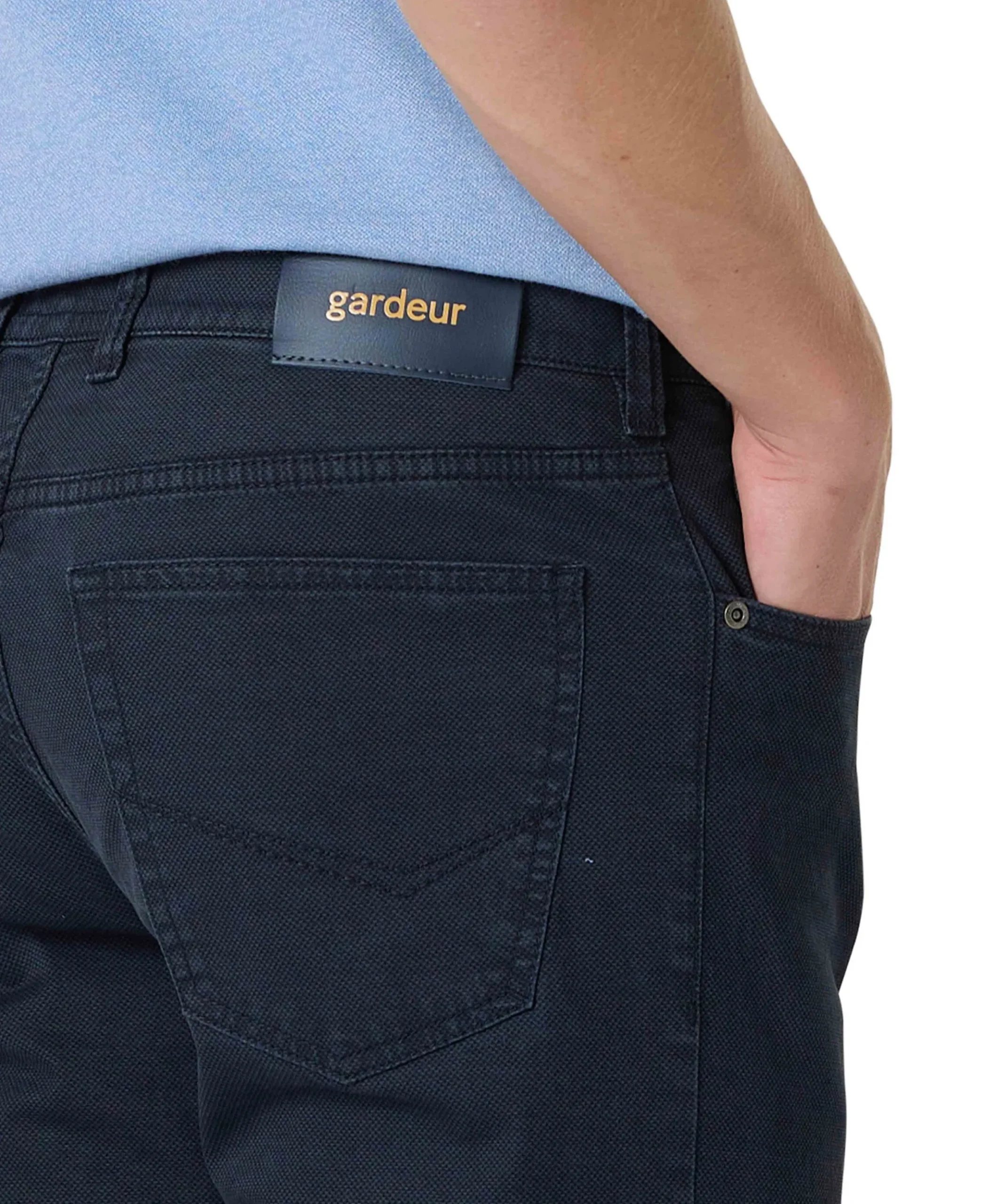 5-Pocket Modern Fit heren broek blauw
