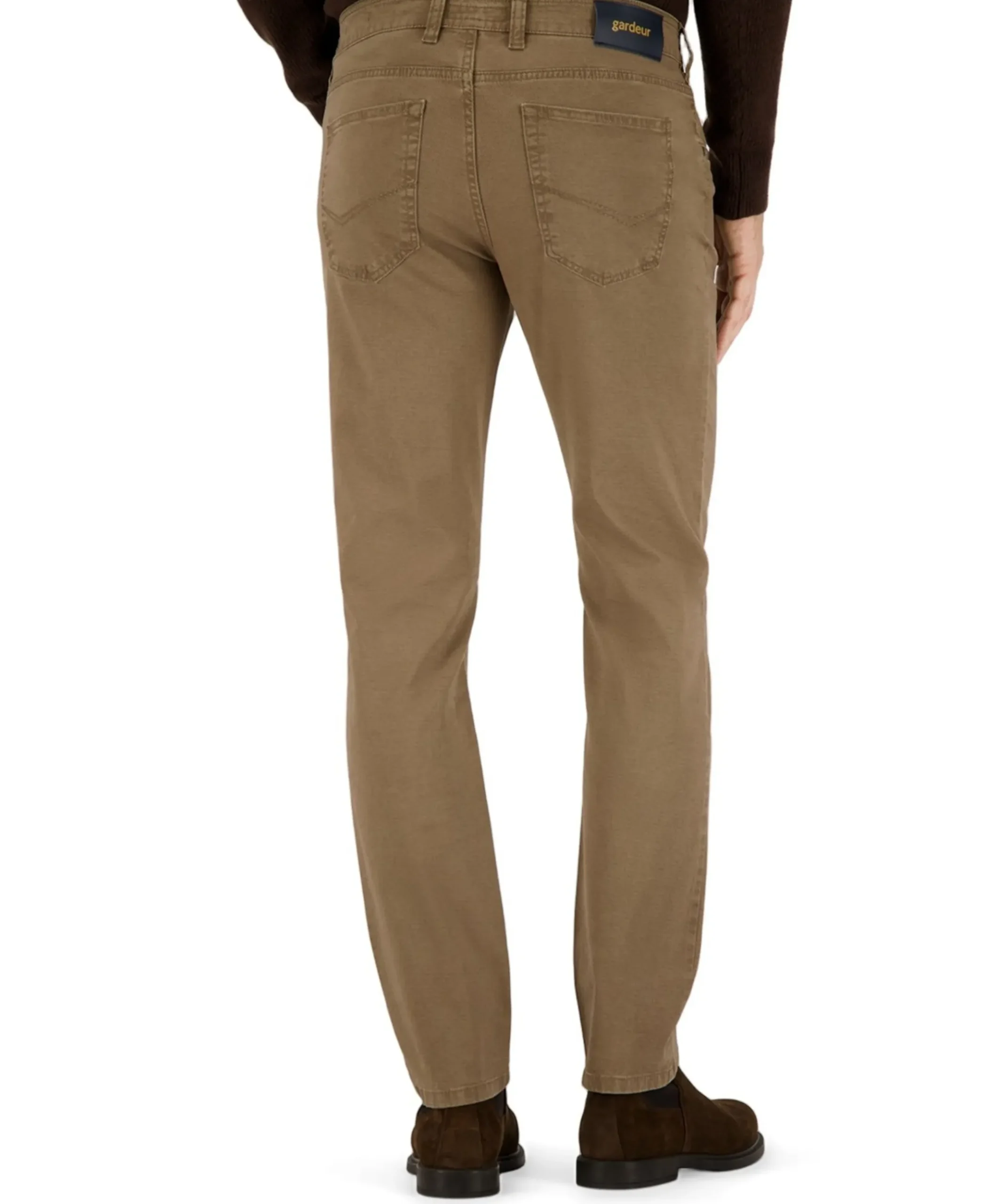 5-Pocket Modern Fit heren broek beige