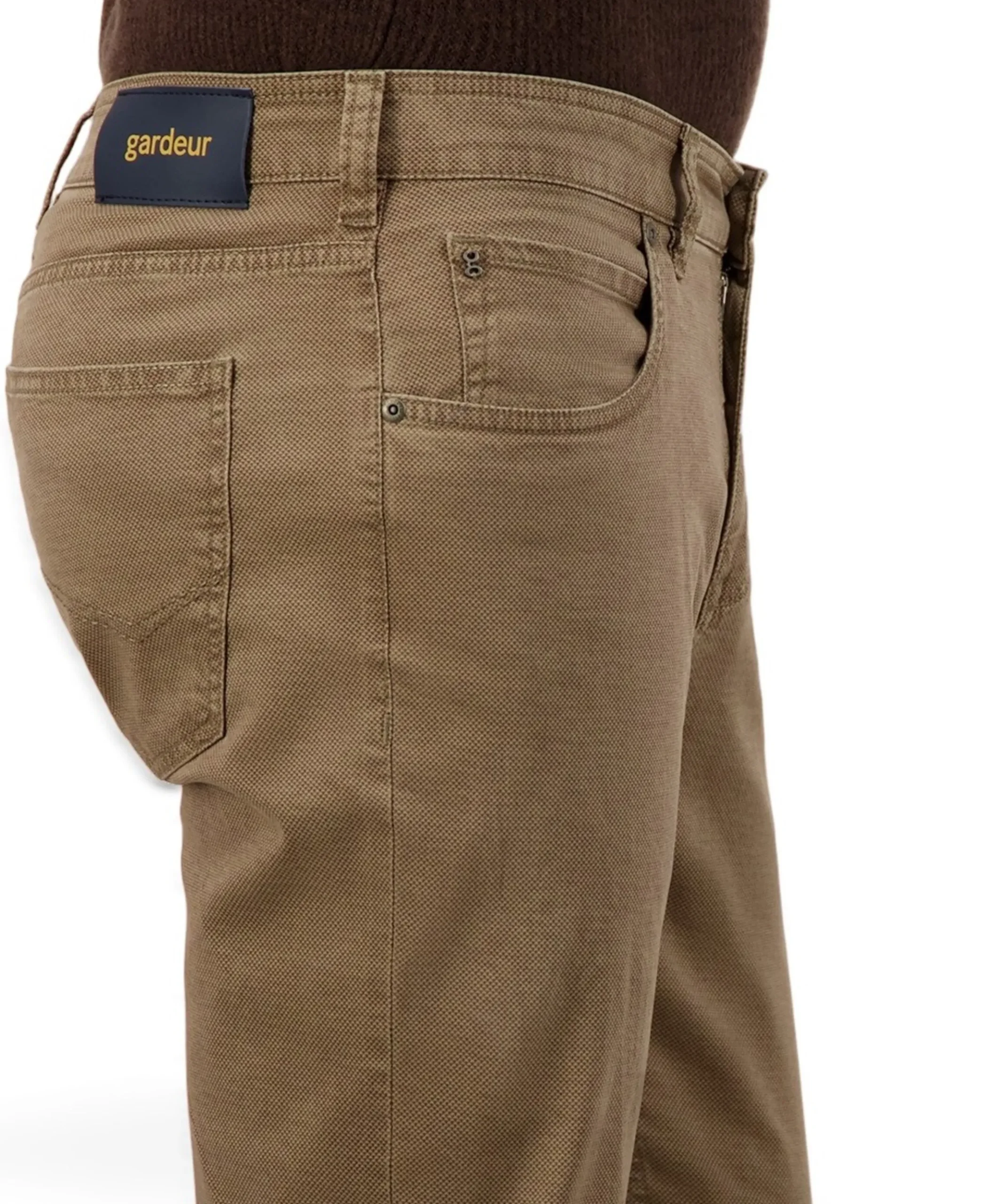 5-Pocket Modern Fit heren broek beige