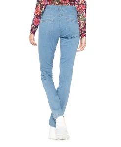 5 Pocket Super Stretch Lang dames broek blauw