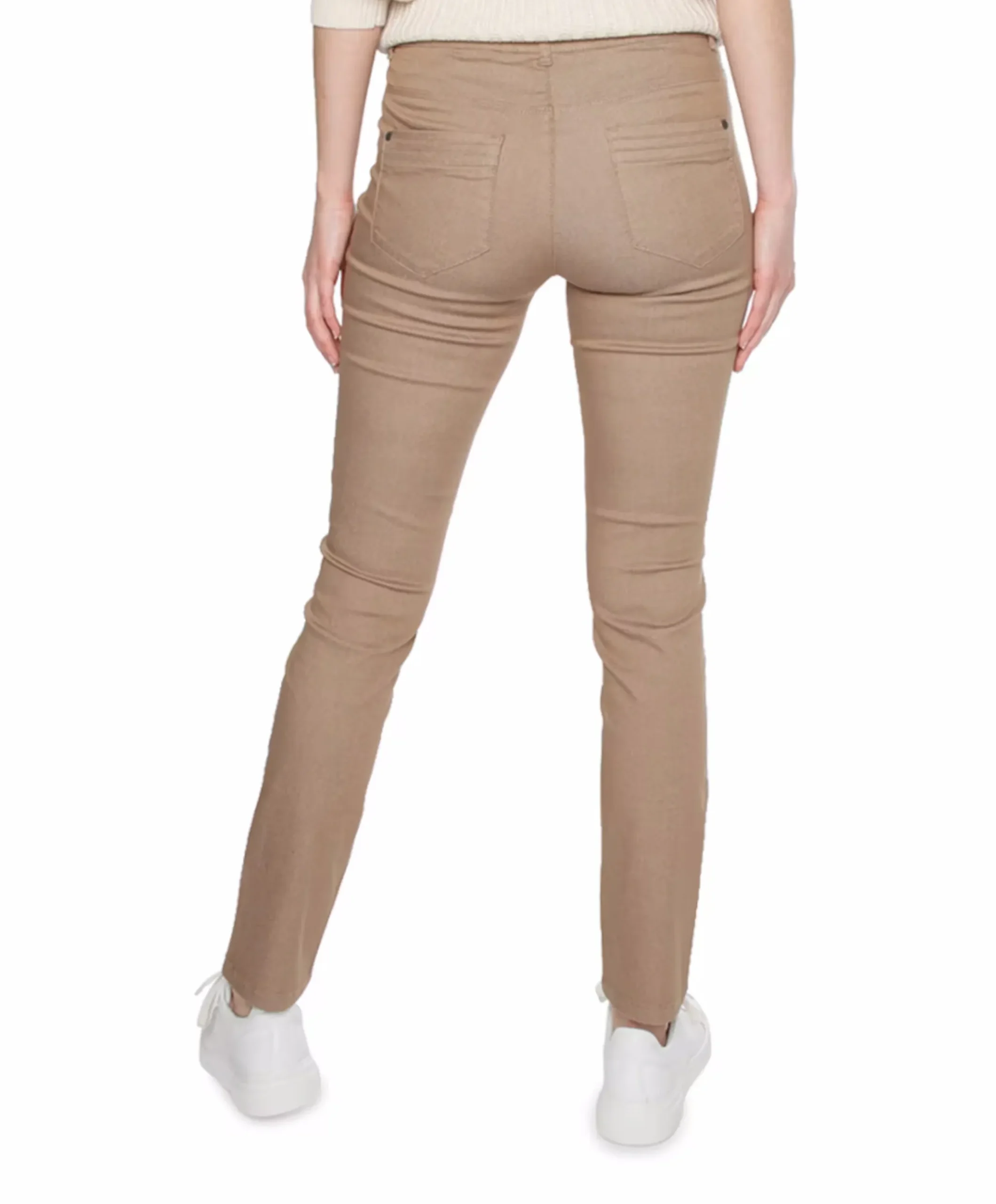 5 Pocket Super Stretch Lang dames broek beige