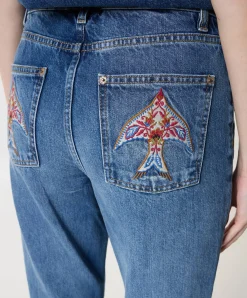 Porcelain Birds dames jeans blauw