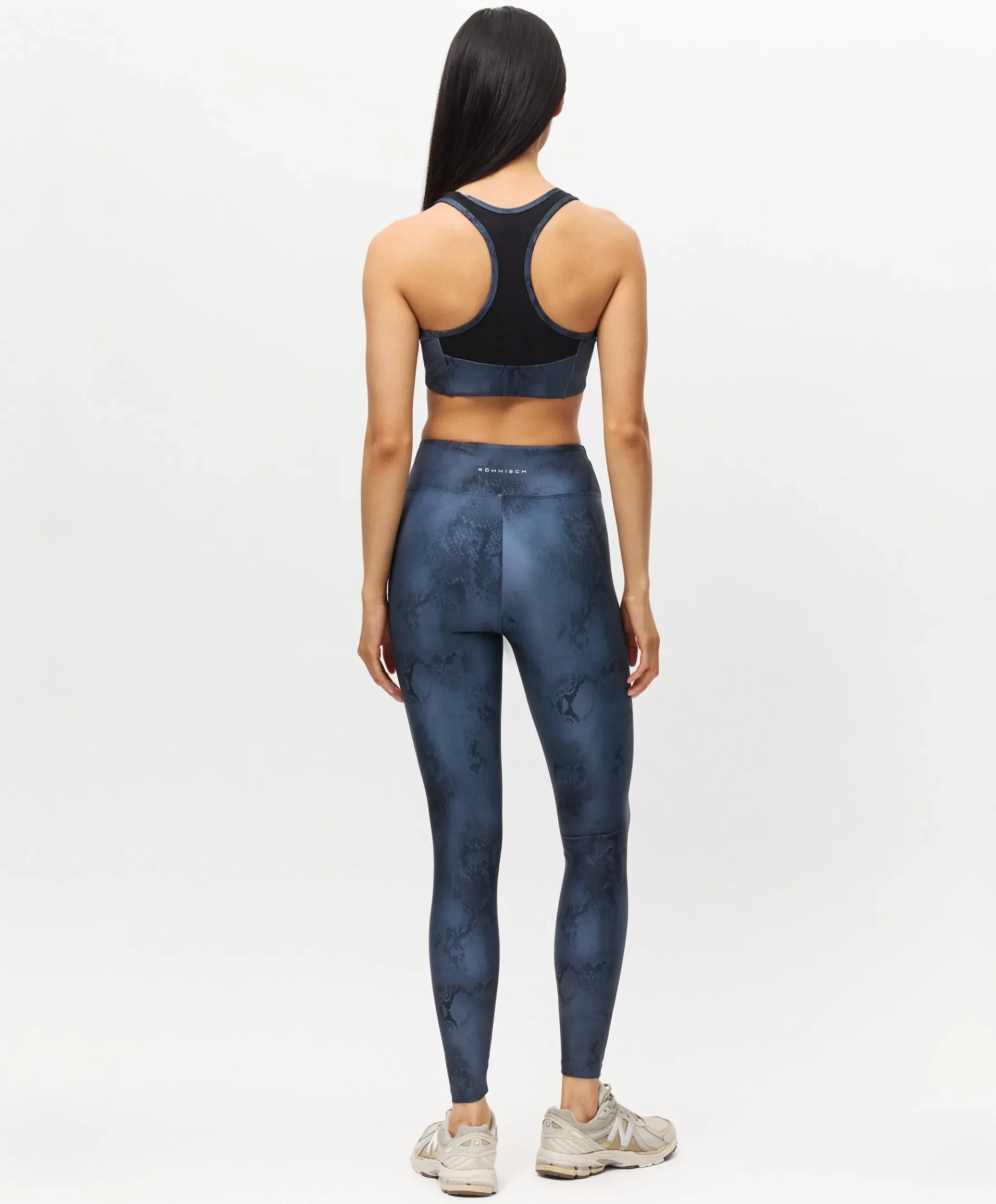 Printed High Waist Tights dames tights grijs
