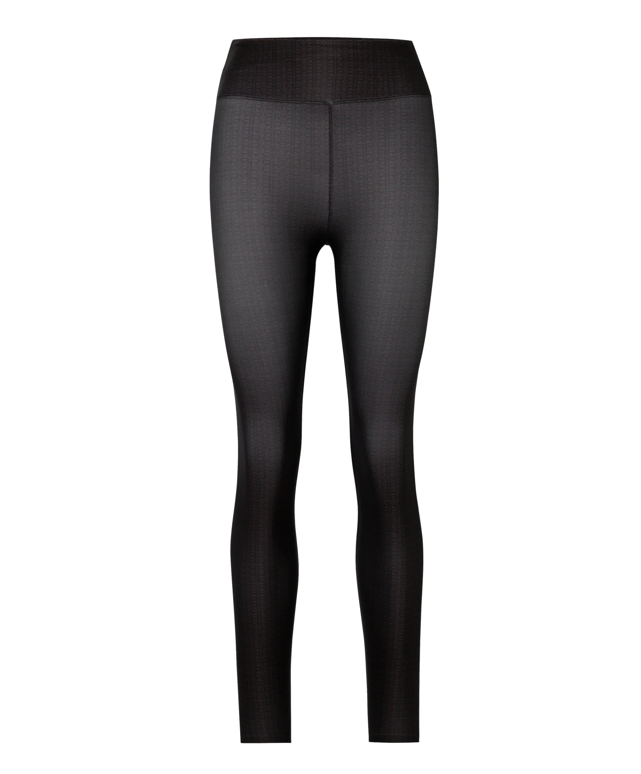 Printed High Waist Tights dames tights bruin