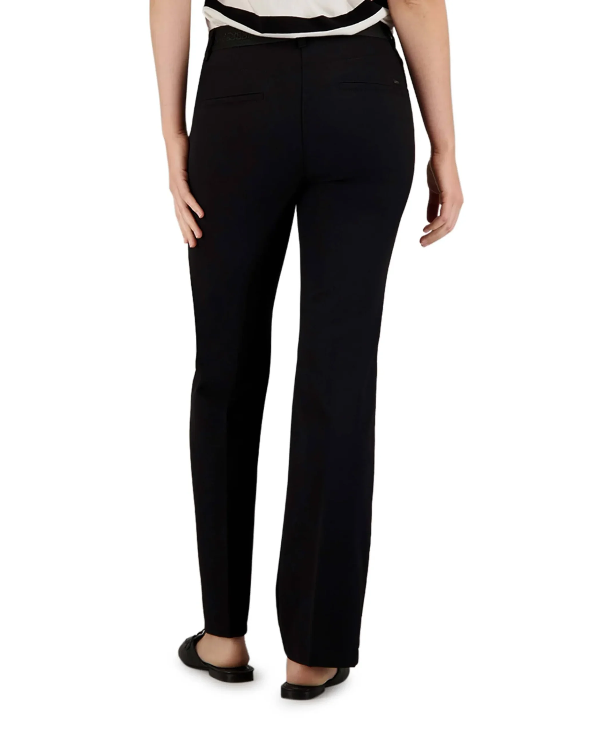 Pull On Slim broek zwart