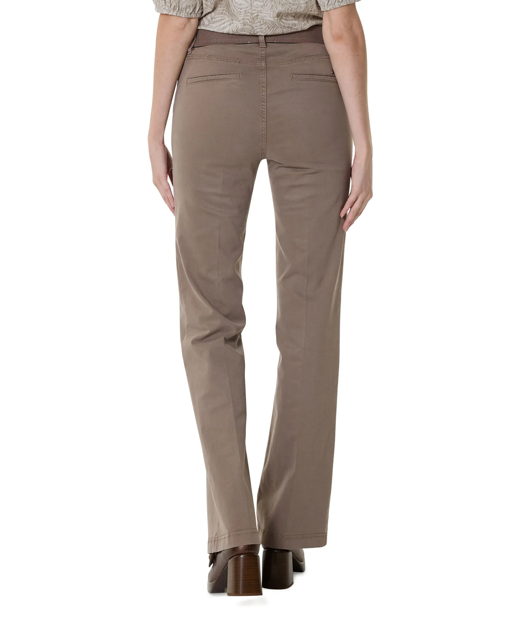 Pull On Slim dames broek beige