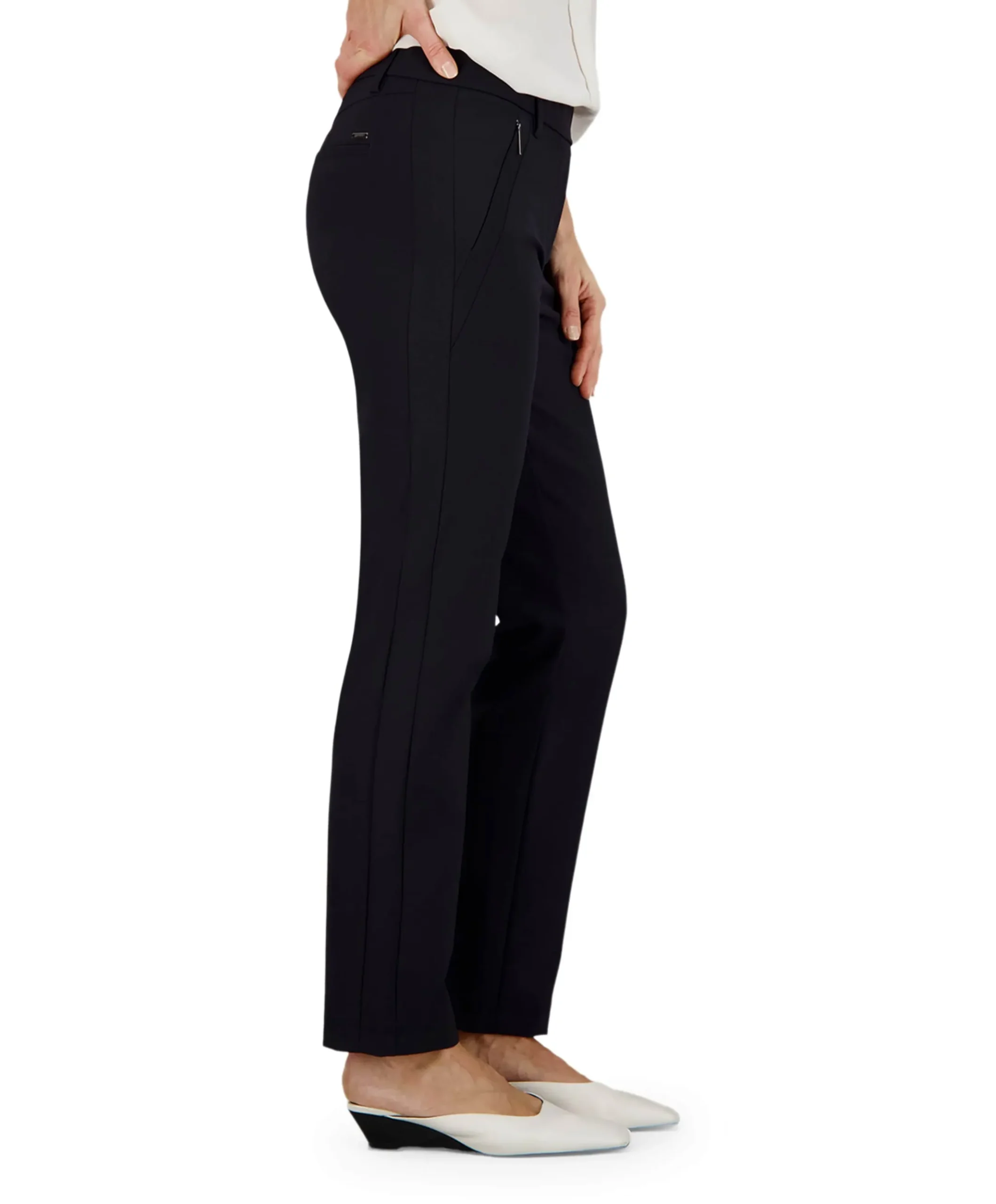 Pull On Slim dames broek blauw