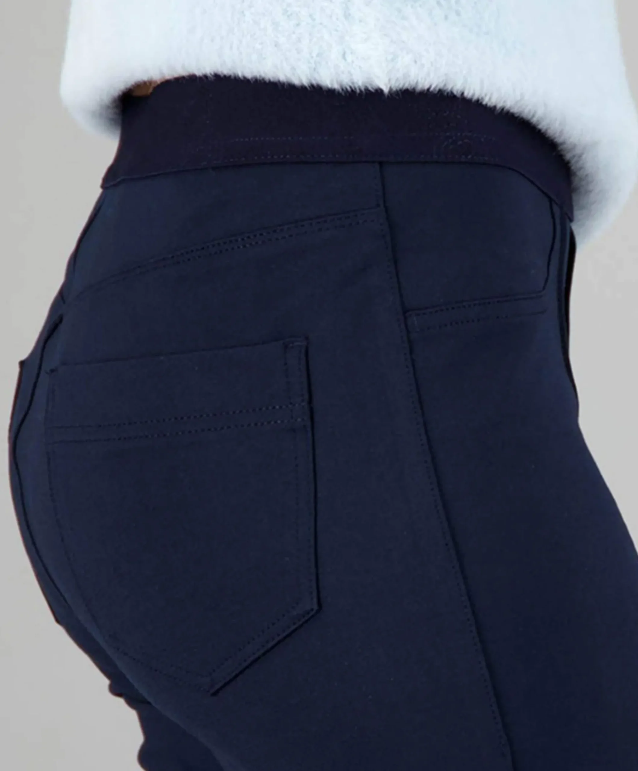 Pull On Slim dames broek blauw