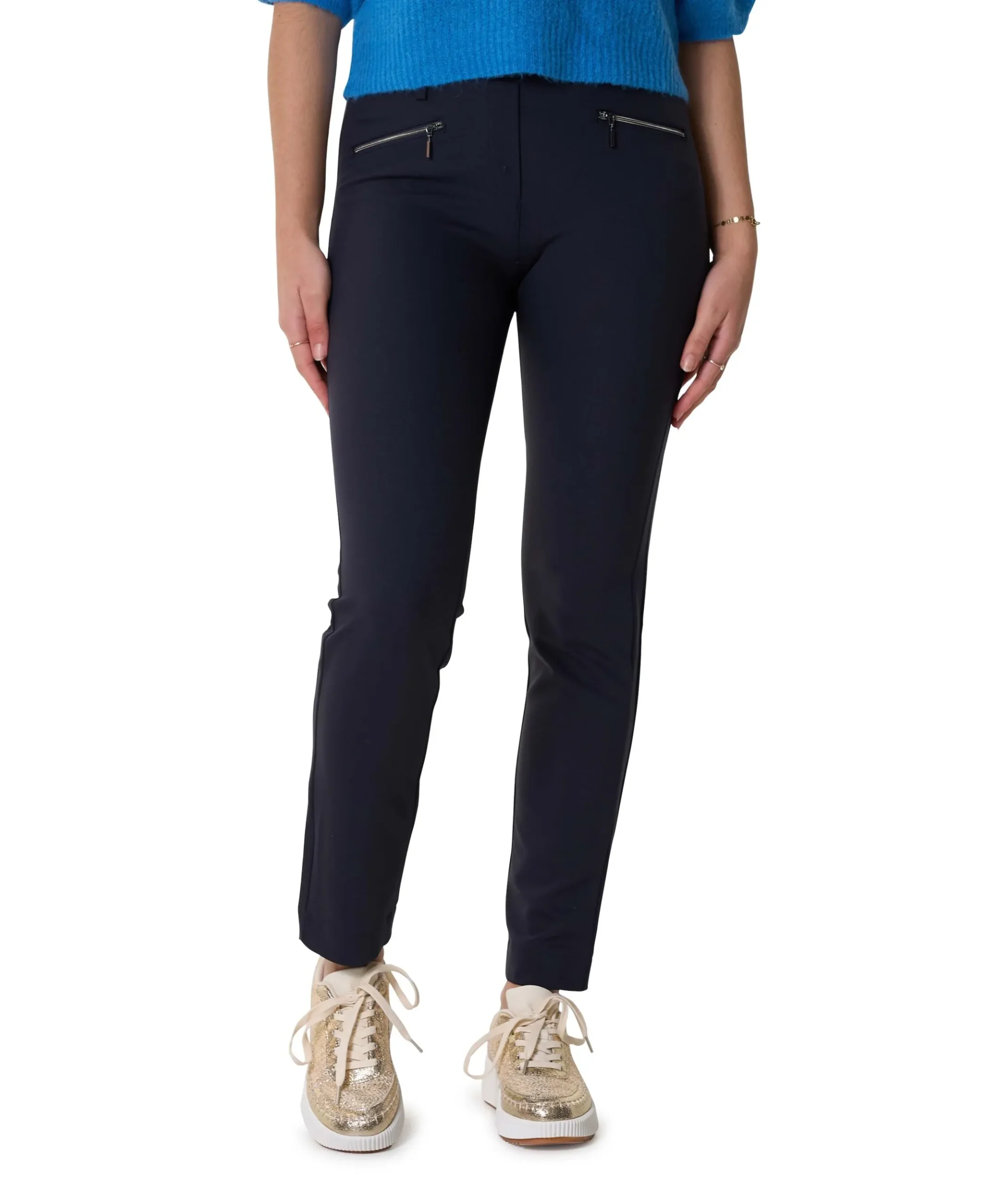 Pull On Slim dames broek blauw