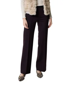 Pull On Slim dames broek bordeaux