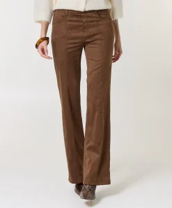 Pull On Slim dames broek bruin