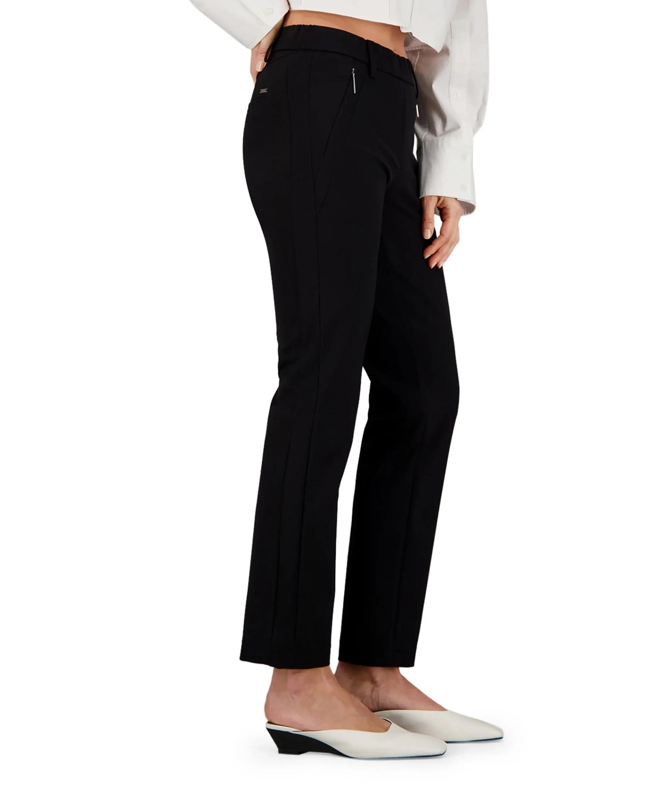 Pull On Slim dames broek zwart