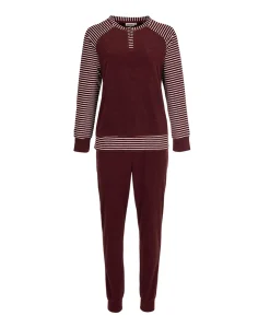 Pyjamaset bordeaux