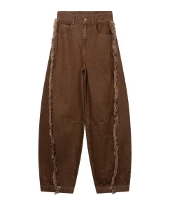 QUINN FRINGE CO 599 G meisjes jeans bruin