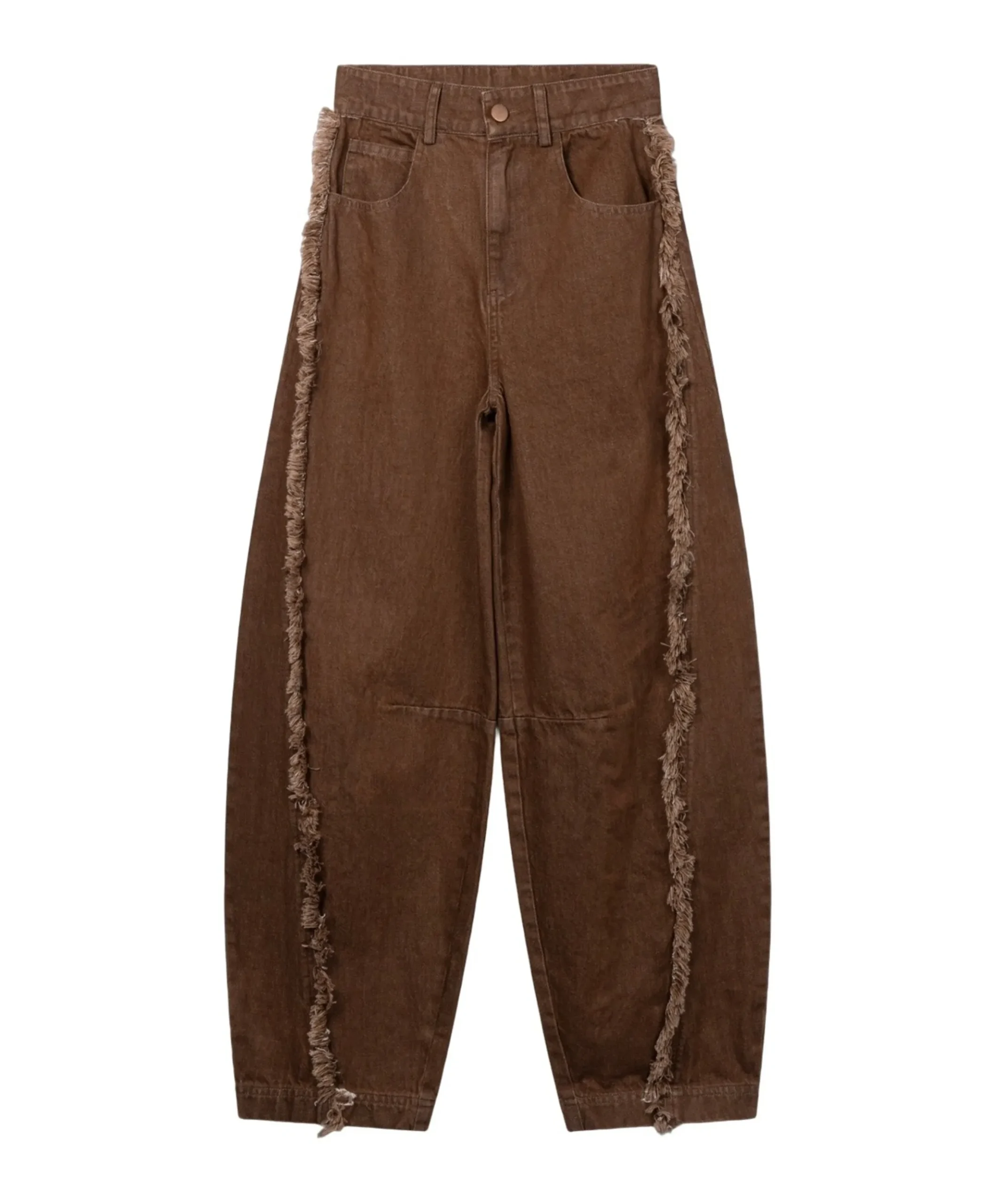 QUINN FRINGE CO 599 G meisjes jeans bruin