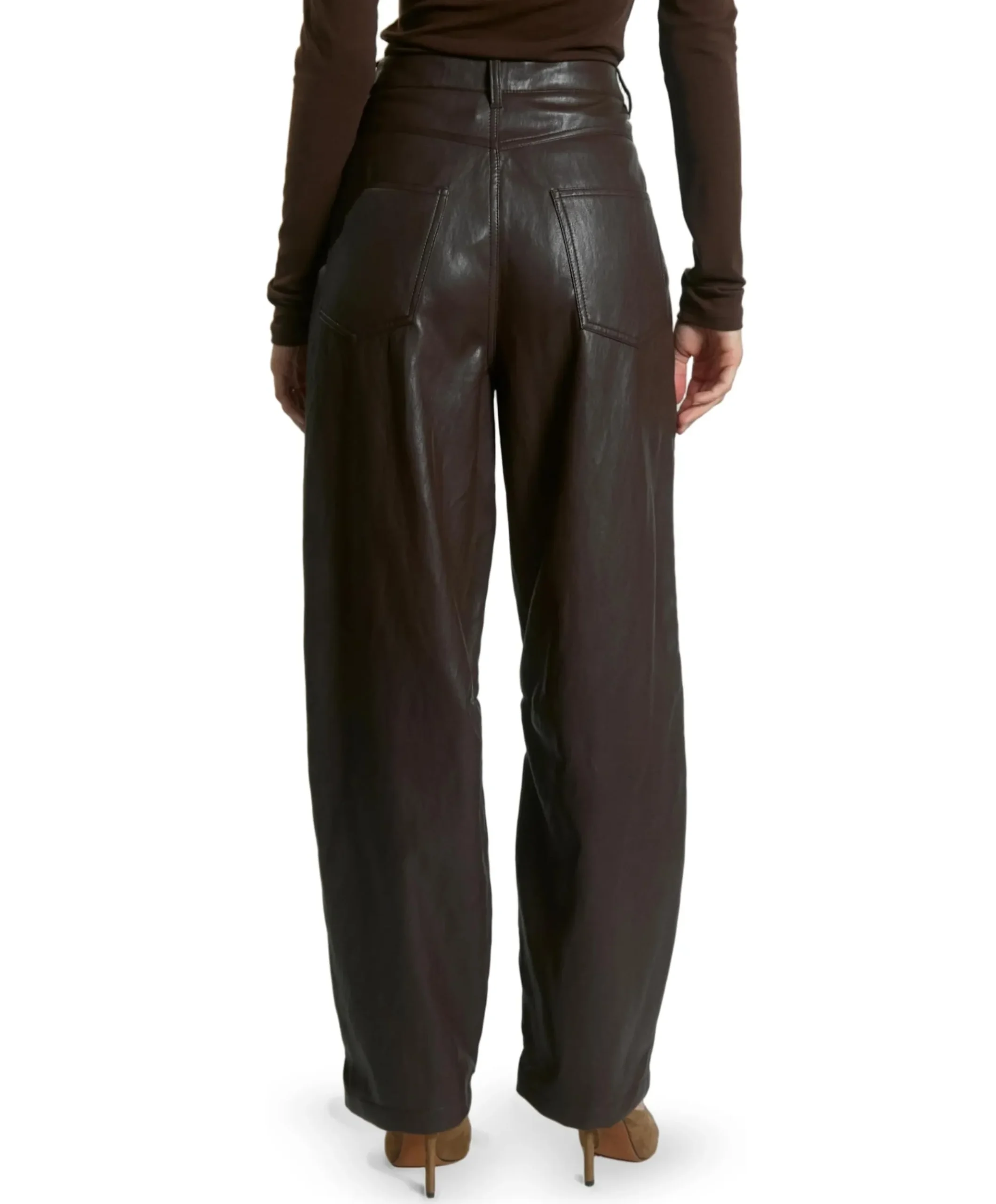 QUIN PU 689 dames broek bruin