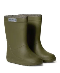 rain boots solid regenlaarzen groen