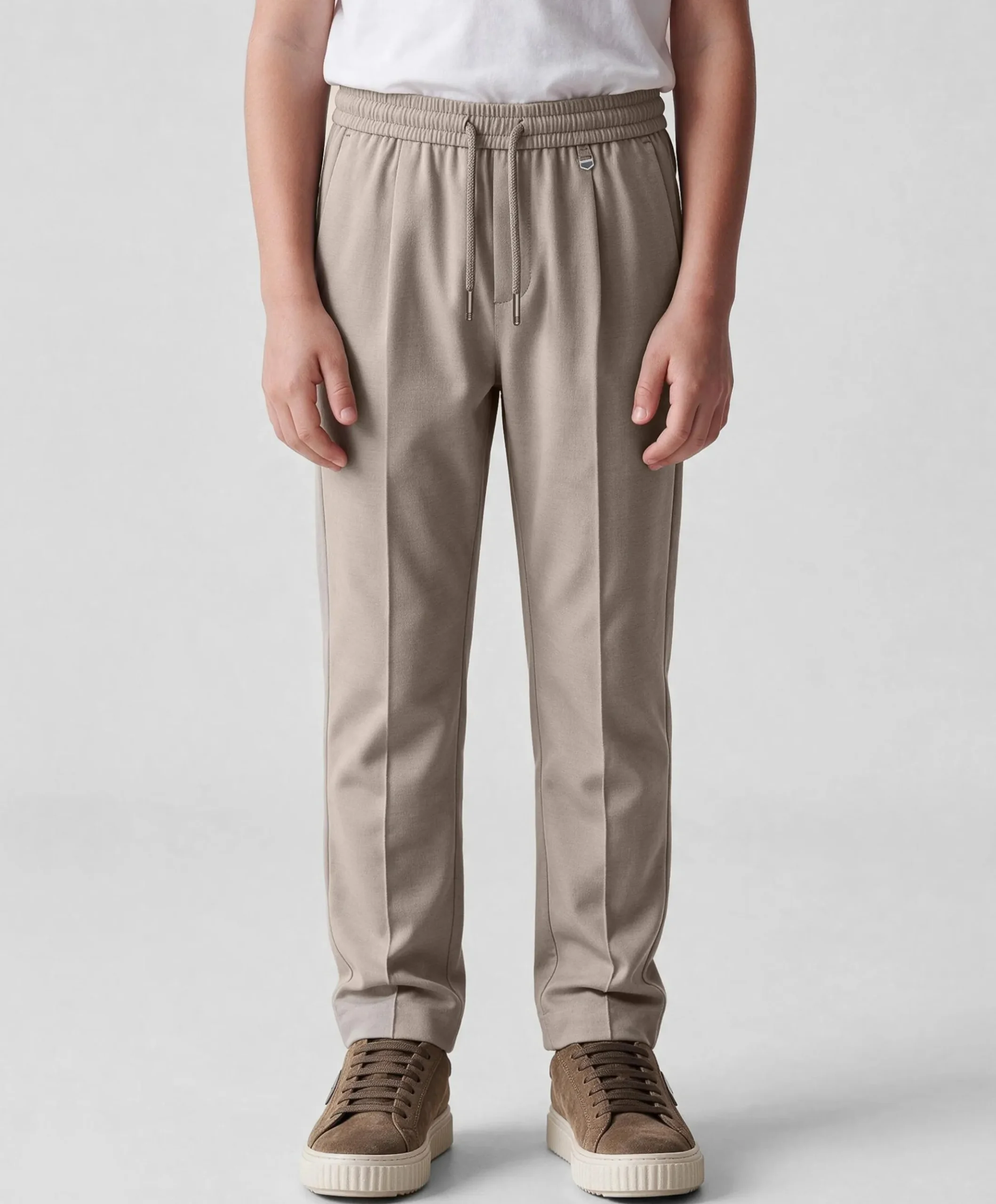 regular fit jongens pantalon beige
