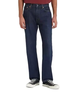 555 Relaxed straight heren jeans blauw