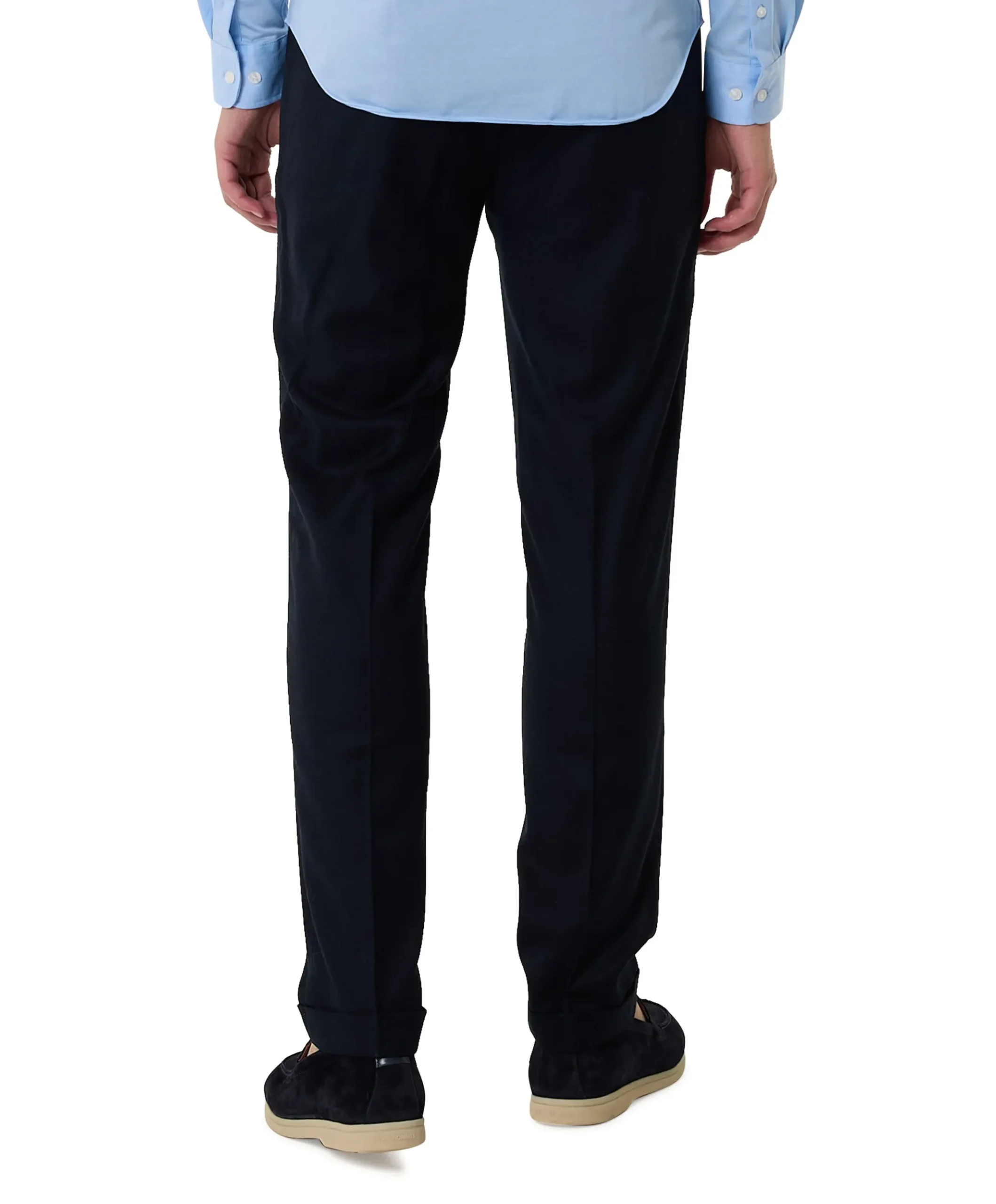 Retrolong heren pantalon blauw