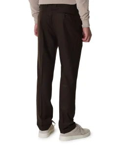 Retrolong heren pantalon bruin
