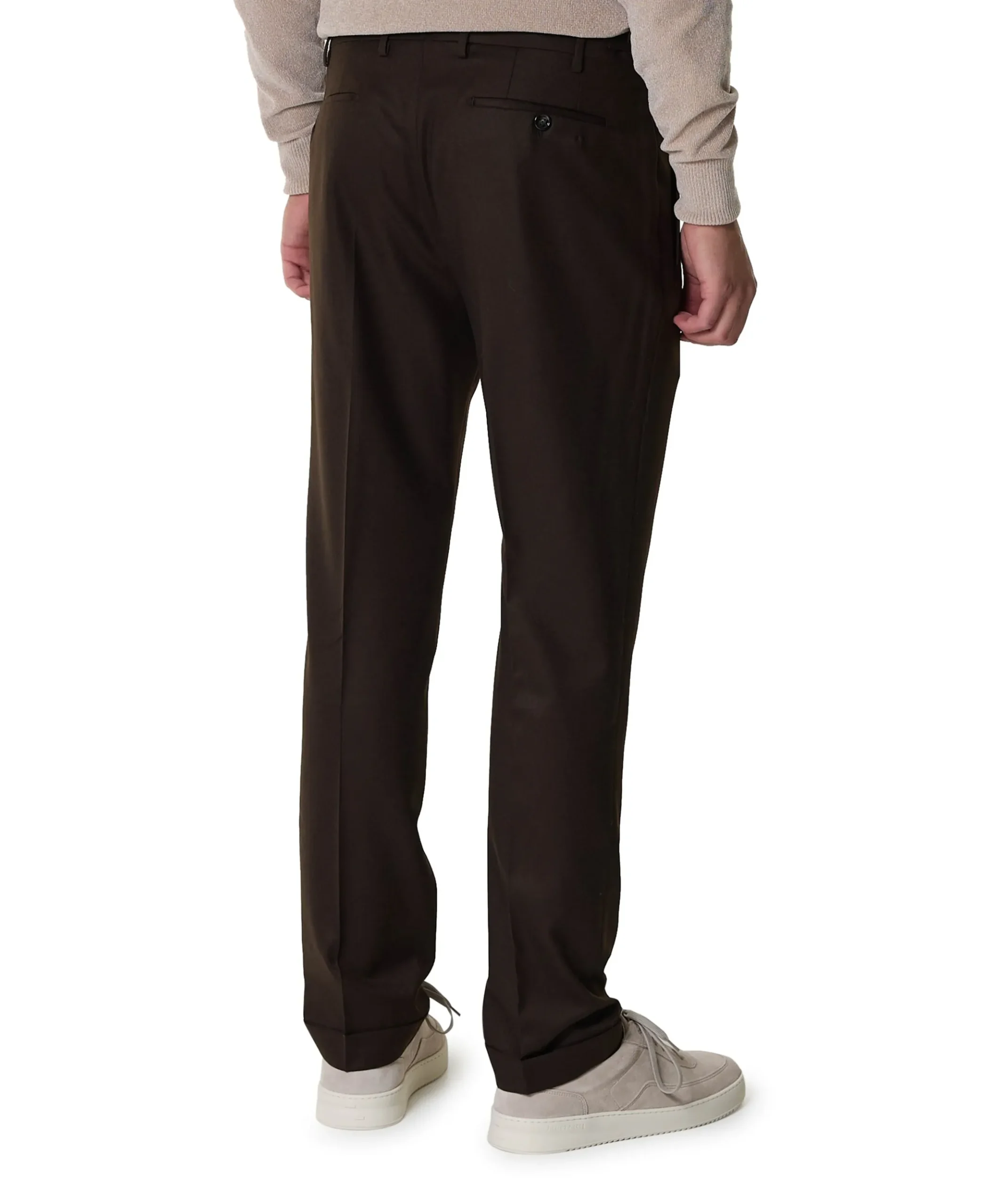 Retrolong heren pantalon bruin