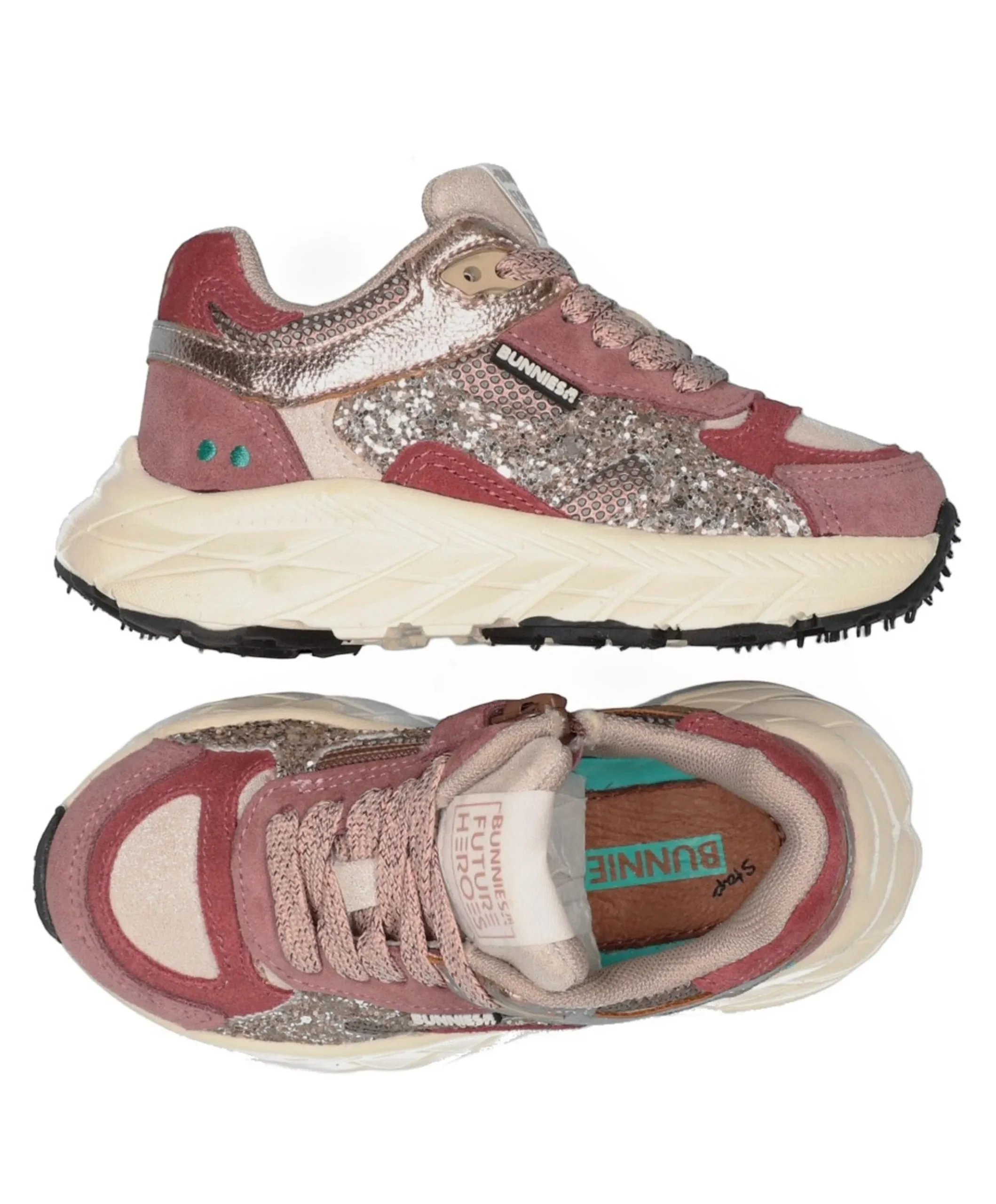Reza Rush meisjes sneakers bordeaux