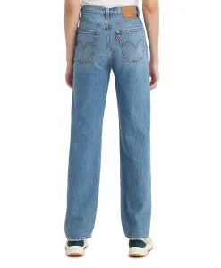 Ribcage full length dames jeans blauw