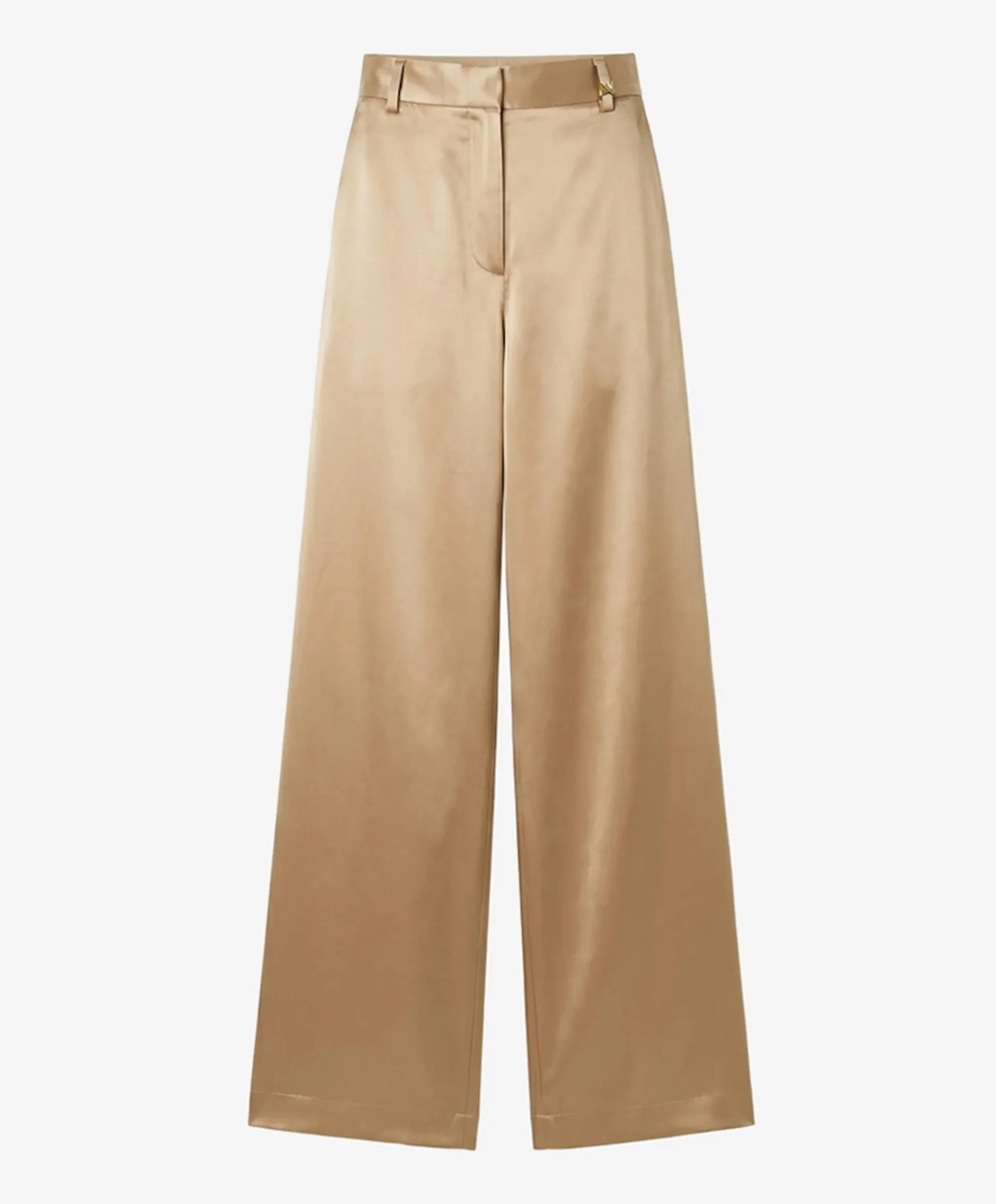 Ribe dames broek beige