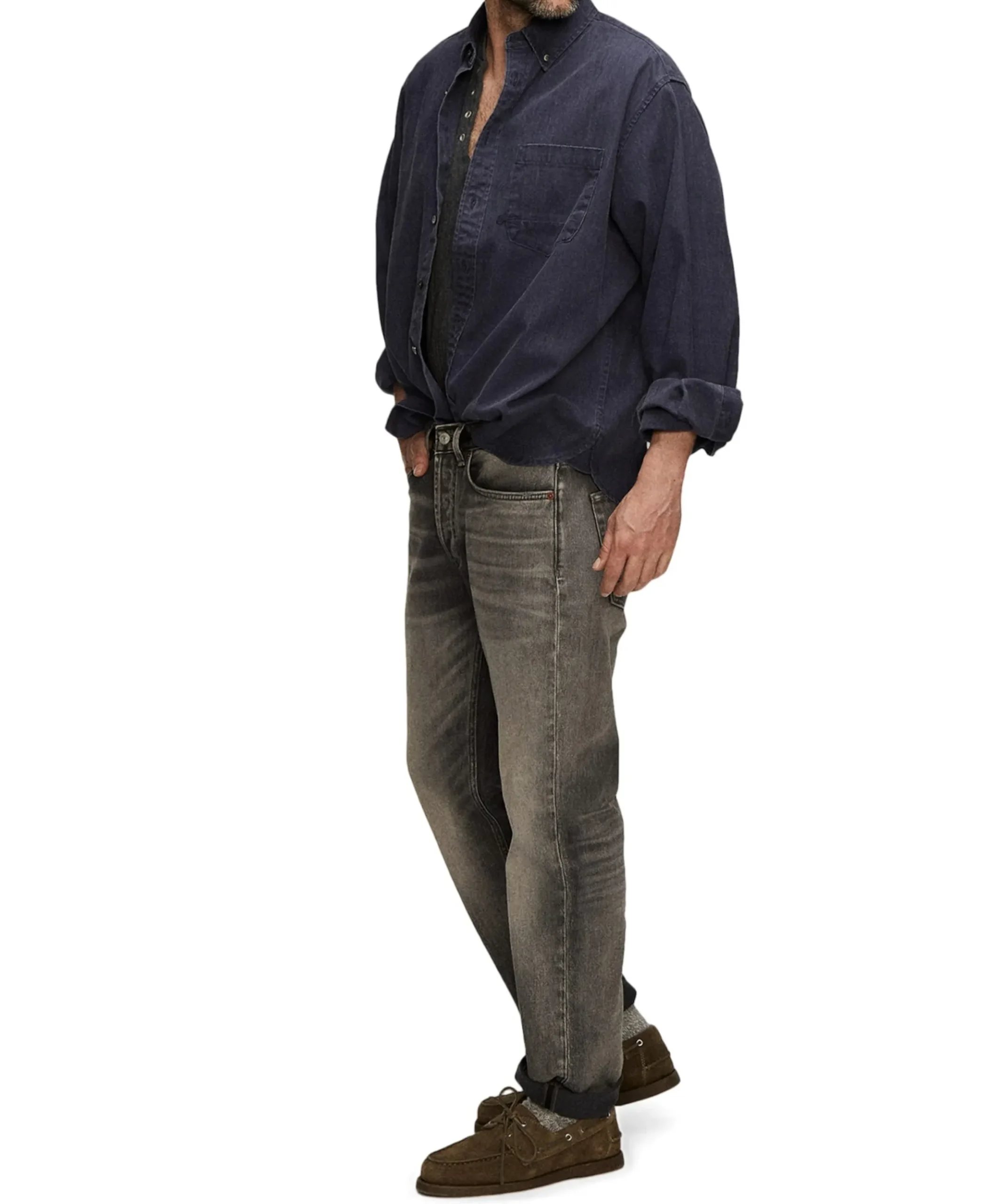 RIDGE HUNTER heren jeans grijs