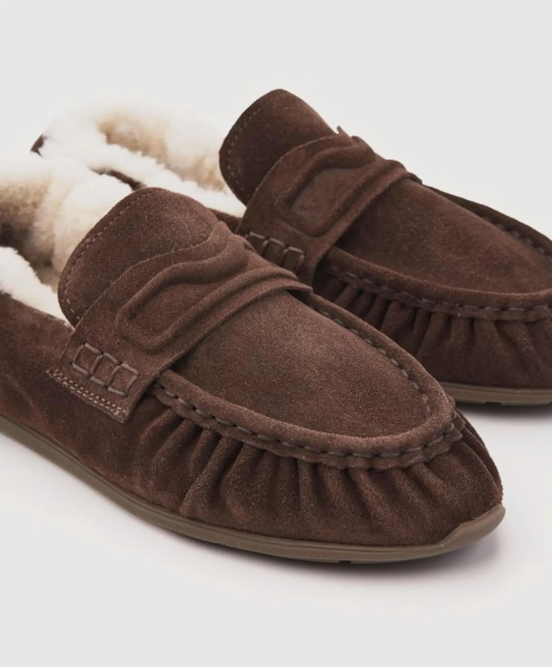 Riley Mio Fur (L) dames loafers bruin