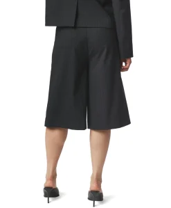 Rima Slim Pinstripe dames bermuda blauw