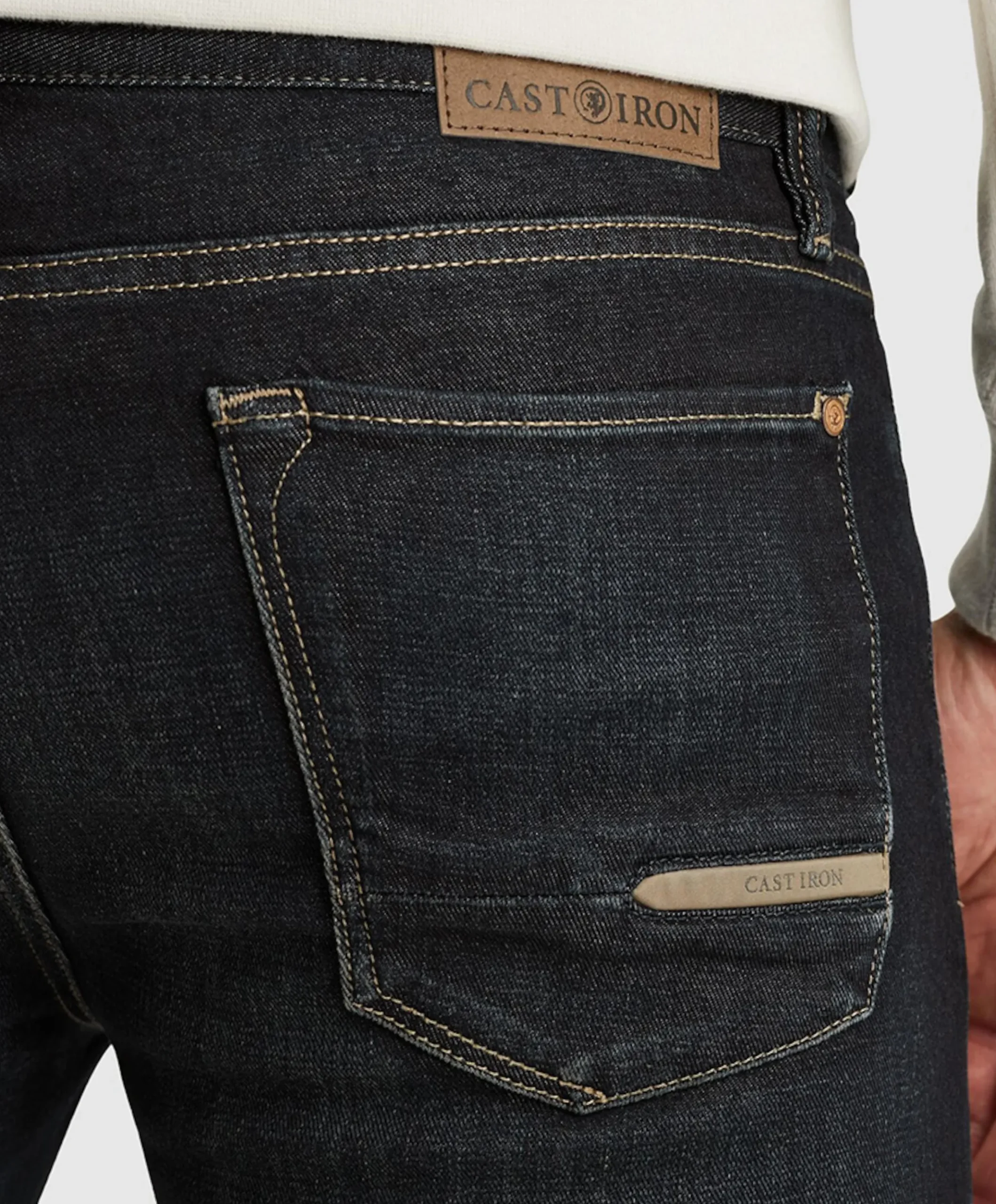 RISER SLIM MEDIUM COAL GREY heren jeans blauw